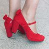 Sapato Salto Vermelho