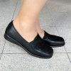 Sapato conforto preto Senhora