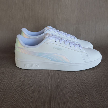 Ténis Puma Smash Holo em Branco