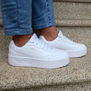 Puma-zapatillas-de-plataforma-en-blanco