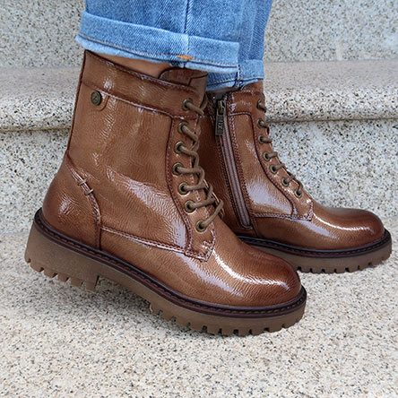 Bota-Militar-em-Verniz-Bege Bota-Militar-em-Verniz-Bege