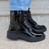 Bota-Xti-de-estilo-Militar-em-Verniz Bota-Xti-de-estilo-Militar-em-Verniz