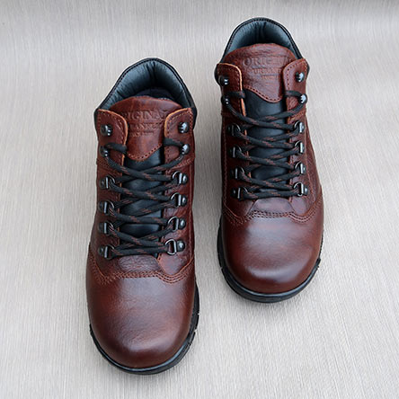 Bota Informal de cuero marrón para hombre Bota Informal de cuero marrón para hombre